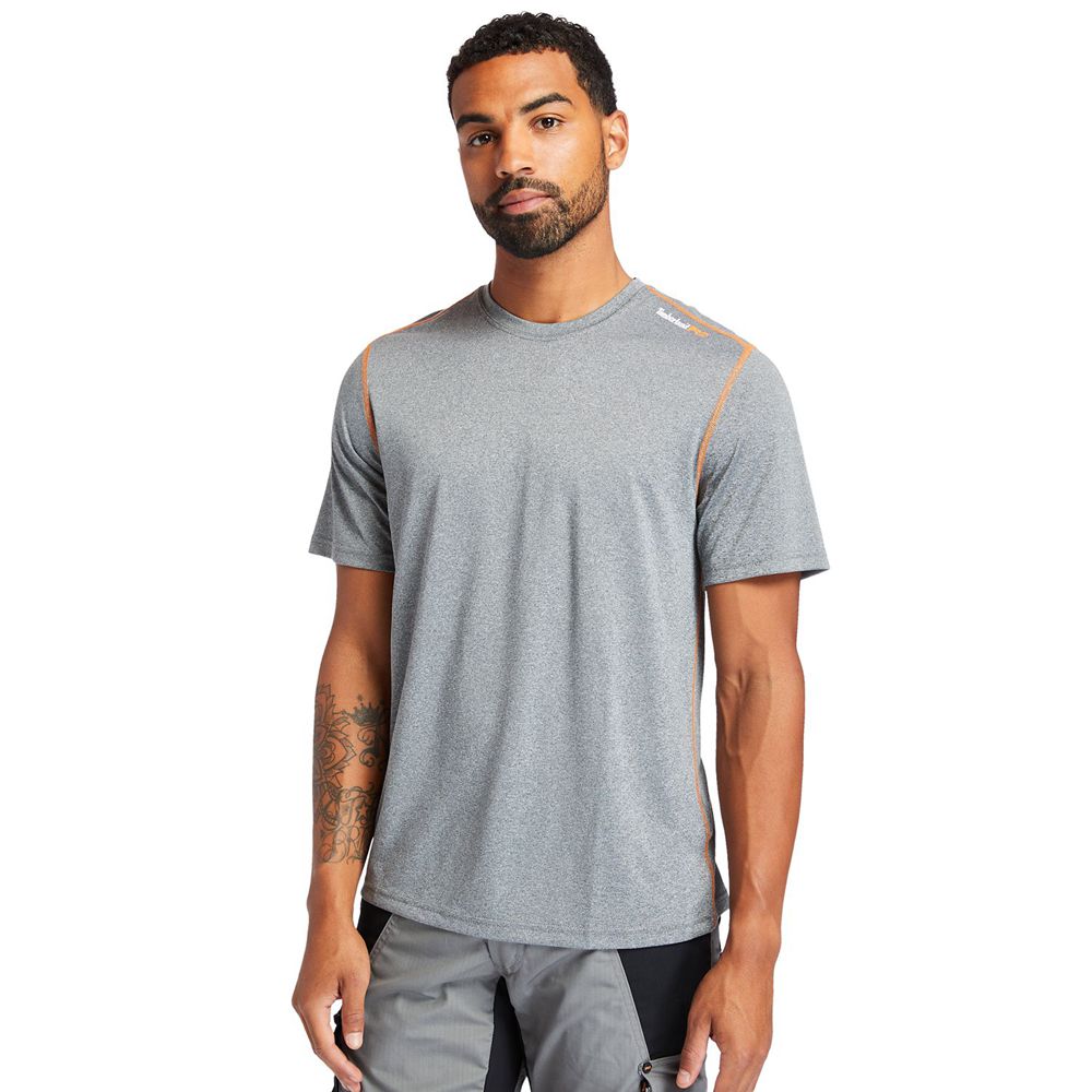 Camisetas Timberland Hombre Pro® Wicking Good Sport Work Gris - Chile ZKD-681379